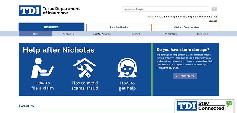 How to Use the TDI (Texas Department of Insurance) Website